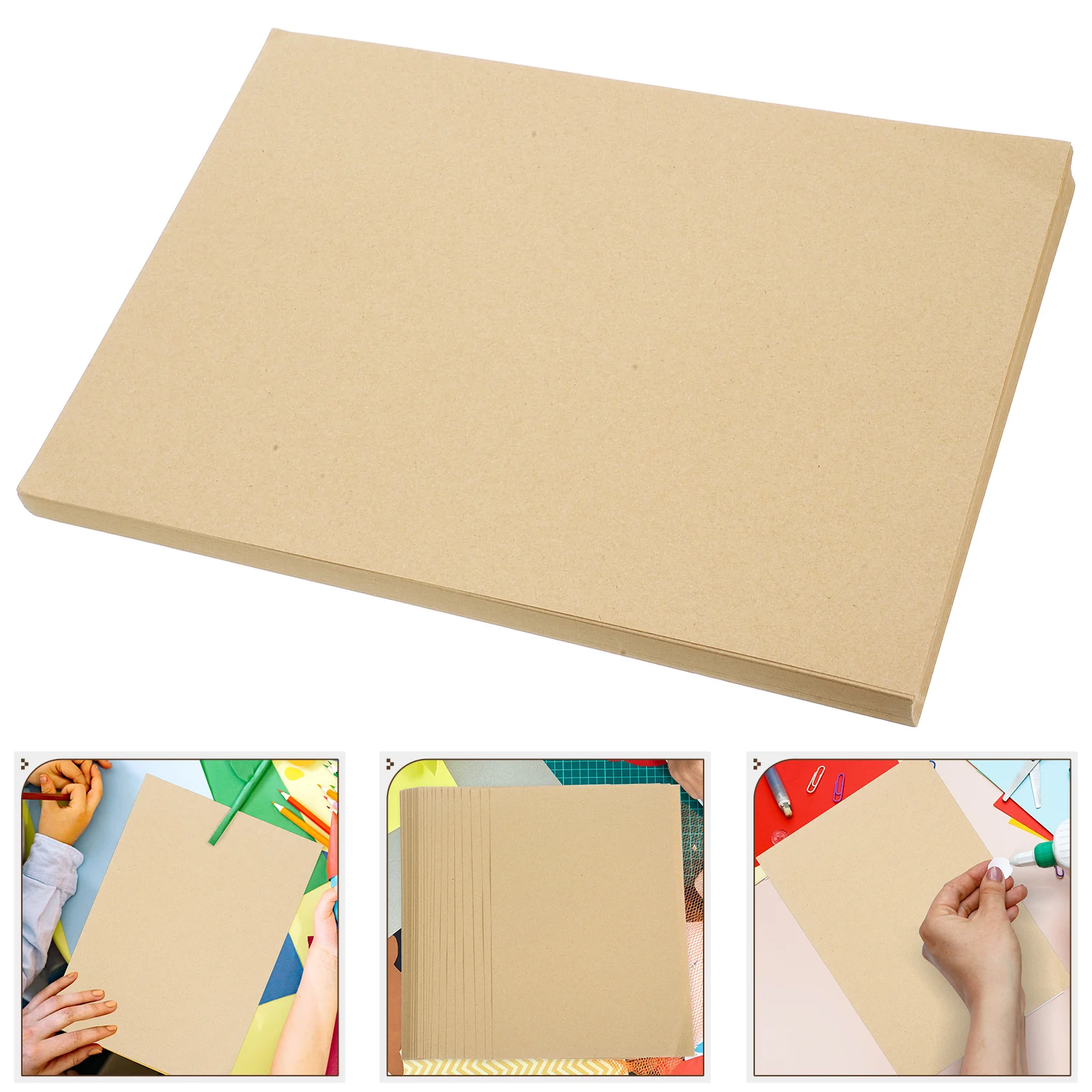 

1 Pack Thick Brown Kraft Cardstock Paper For Book Covers Diy Crafts Scrapbooking Mailing Postcards Art Projects Blank