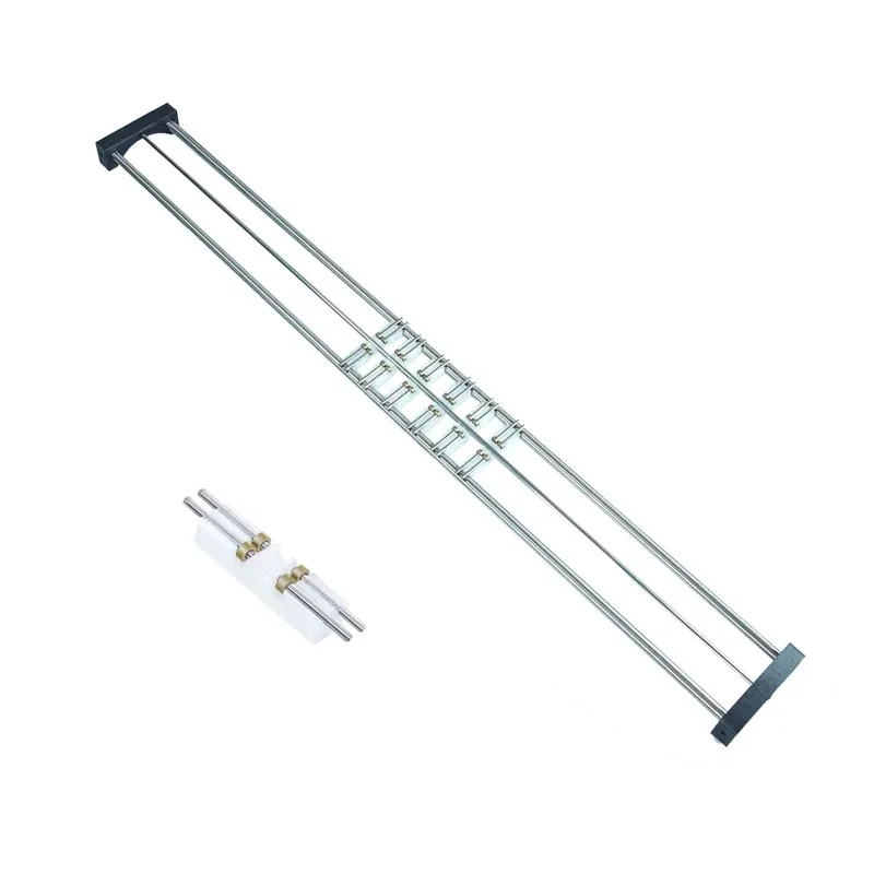 Zug im N-Maßstab 1:160, 50 cm, Schienenmodellzubehör, Zuglaufband, Schienenlager, Testständer mit 6 Rollen/Einzelrollenmodul – Detail 4