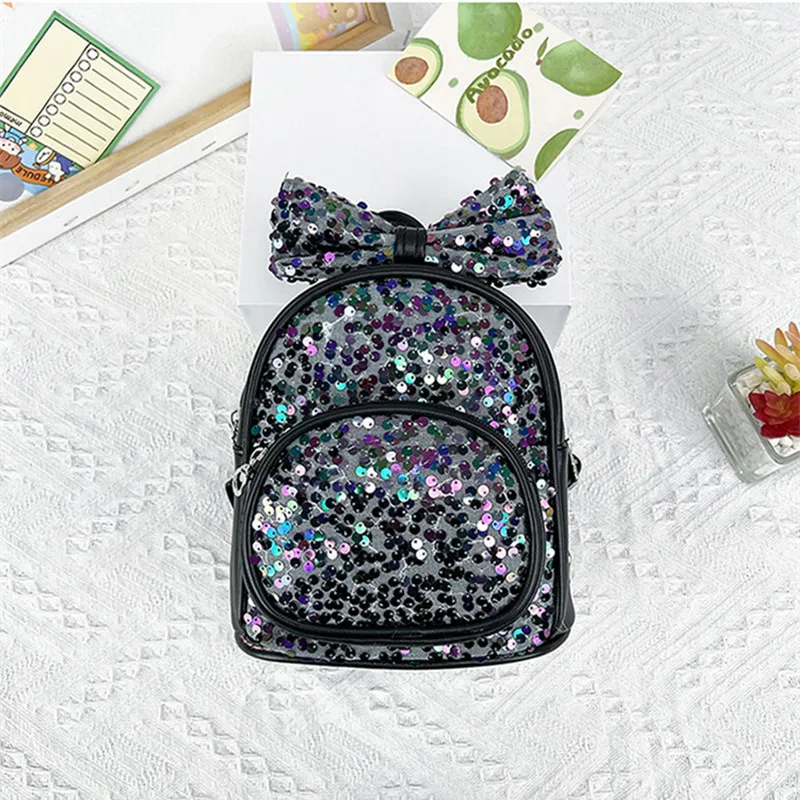 Mochila pequeña de lentejuelas para niños, morral Escolar para jardín de infantes, estilo para niñas, ruggzak