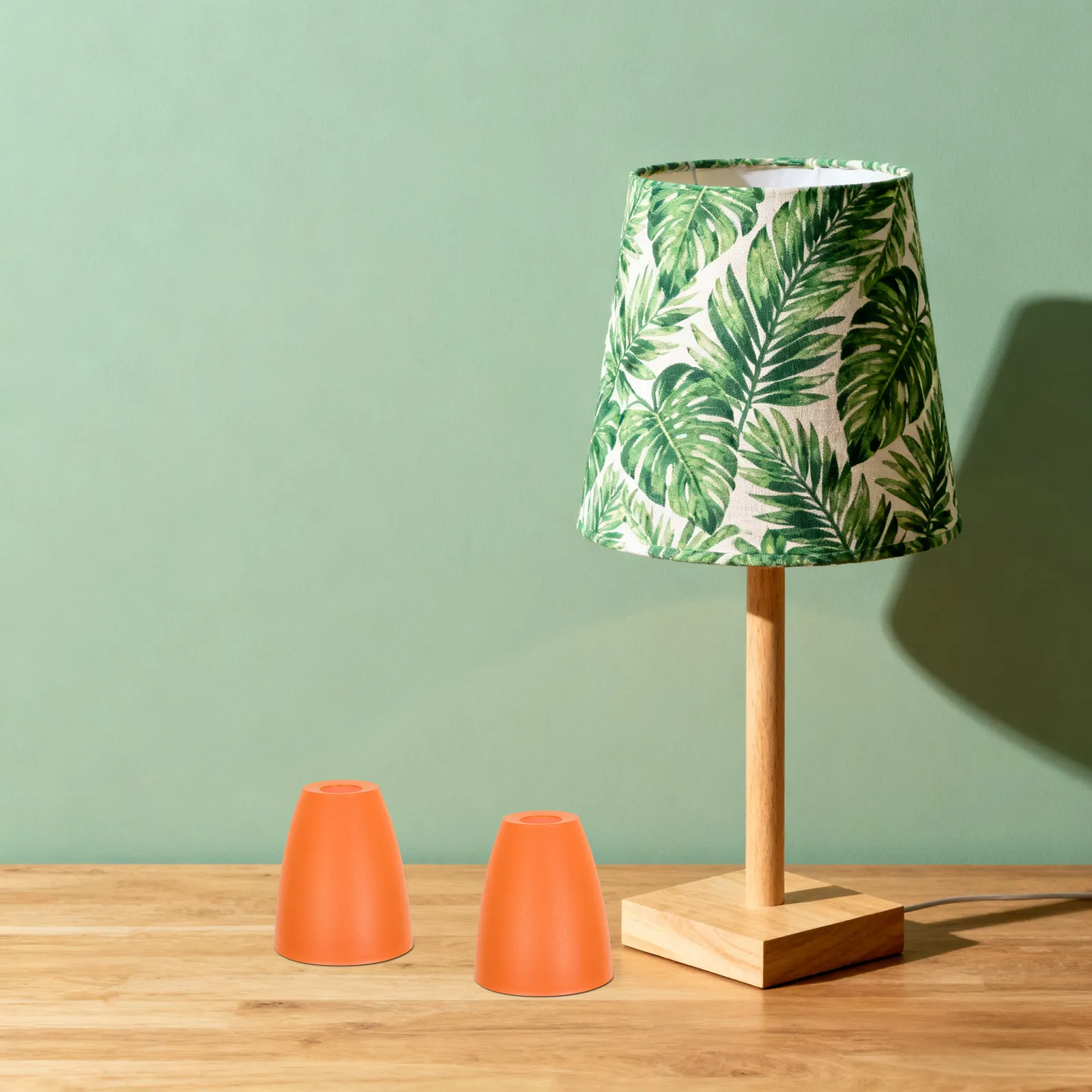 

2 шт. пластиковых плафонов с плоским основанием и центральным отверстием E14, сменные полые абажуры для напольных и настольных ламп