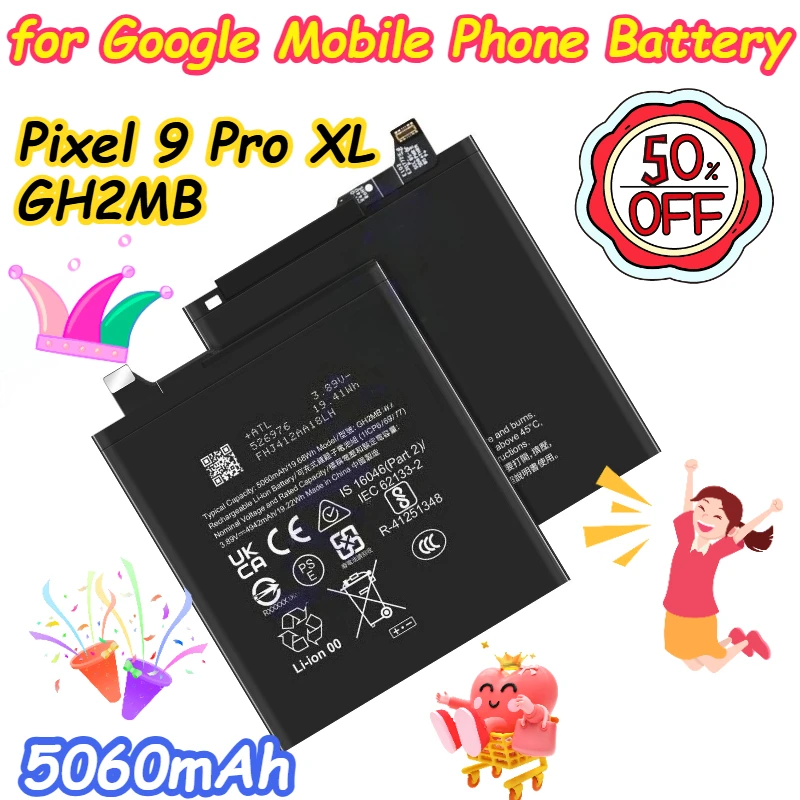 5060mAh for Google Pixel 9 Pro XL Mobile Phone Battery GH2MB