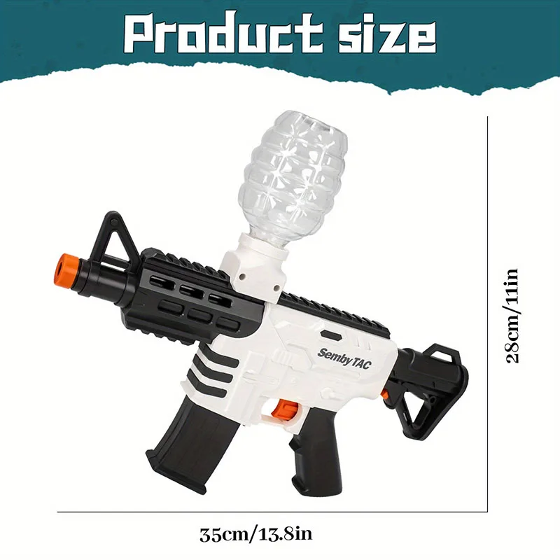 M416 Elektrisch Gel Speelgoed, Volautomatisch Splat-Blaster, Handmatig/Automatisch Modelspeelgoedpistool