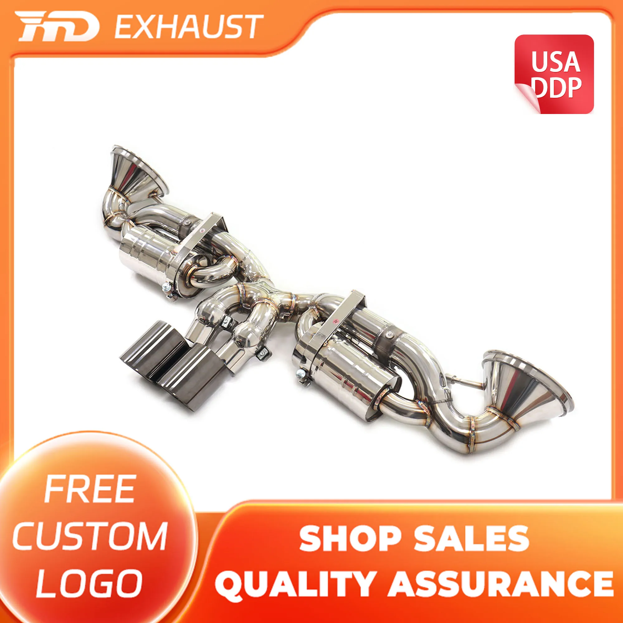 

HMD Exclusive Customization Exhaust Catback for Porsche 911 992 GT3 Stainless Steel Exhaust Double Drum Original Valves
