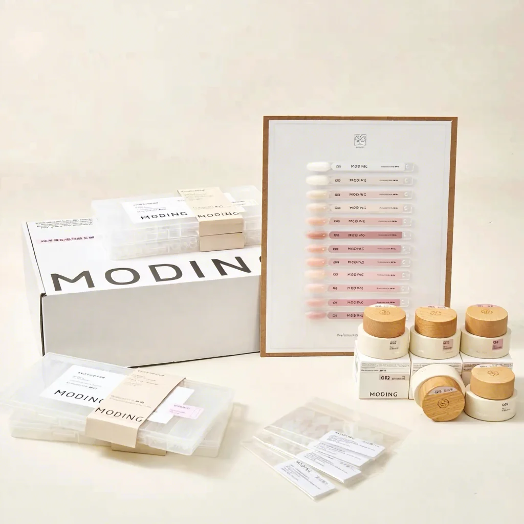 MODING 12-Color Pure Nude Series Extension Gel Luxury Professional Salon Gel Polish Set