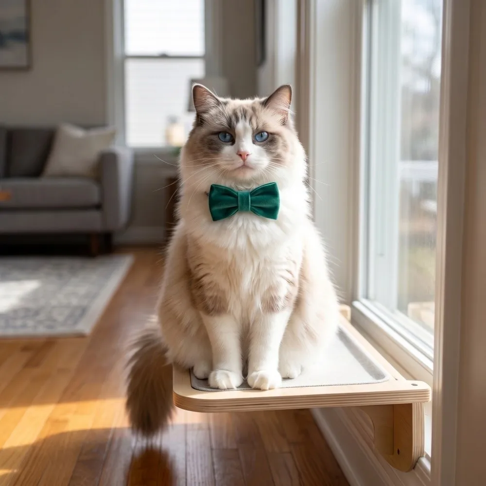 

Collar Decoration Velvet Cat Bow Tie Multiple Solid Colors Handmade Pet Bow Tie Elegant Detachable Dog Neck Bow Cat Supplies