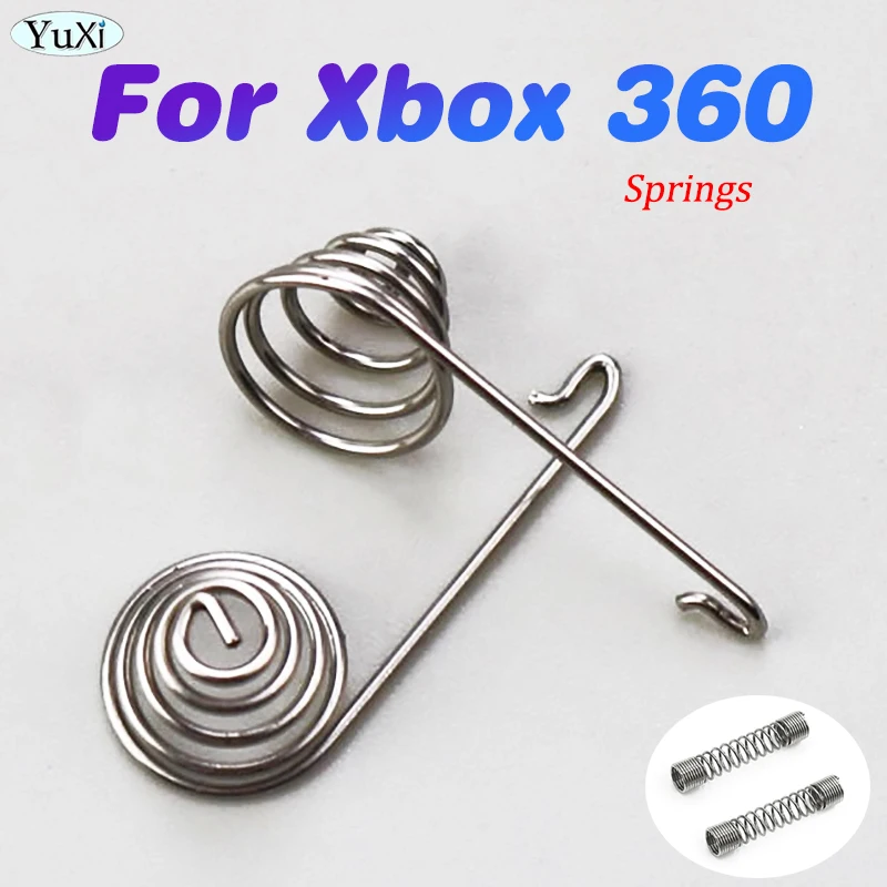 

2/6/10 Pcs Silver Springs For Xbox 360 Left Right Battery Connector LT RT Trigger Button Springs For XBOX 360 Wireless Console