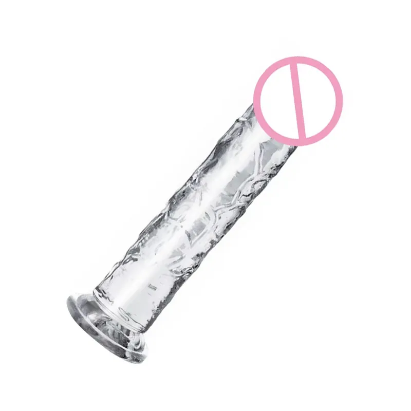 New Realistic Dildos Jelly Dildo 7 Sizes Strong Suction Cup Transparent Dildos Sex Toys Female Masturbator Female Penis