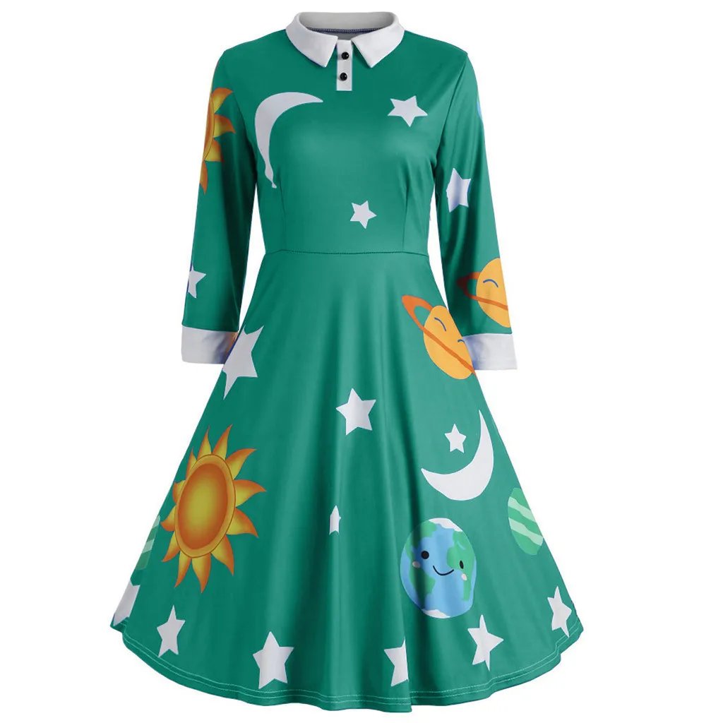 Traje de Miss Frizzle para mulheres, professor de planetas, sistema solar, galáxia espacial, senhora vestido de frizzle, roupa de Halloween