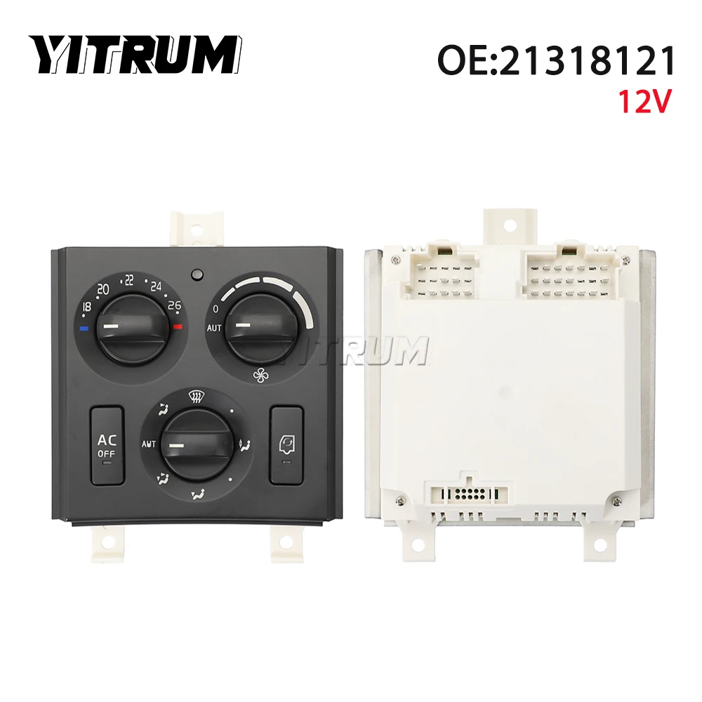 YITRUM 21318121 Truck Air Conditioner Heating Control Unit Combined Switch For Volvo Truck FH12 FH13 With temperature sensor