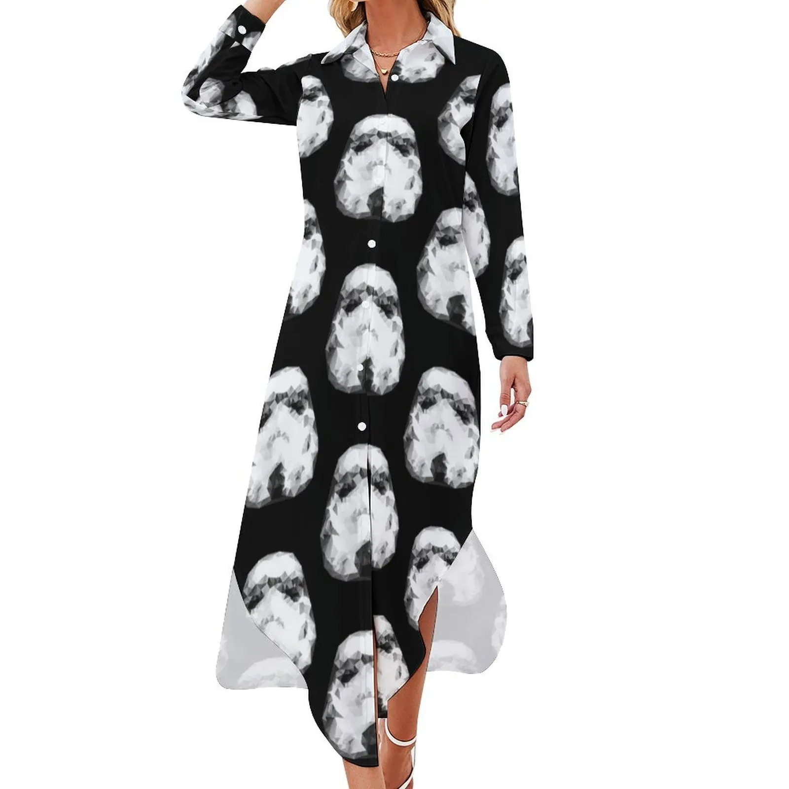 

Stromtrooper Triangles Long Sleeved Shirt Dress birthday dress for women elegant women's sets