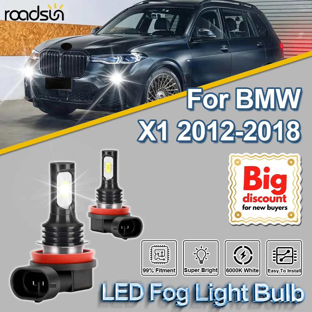

ROADSUN 2X 20000LM Canbus Car LED Fog Light Bulbs 150W Super Bright Auto Fog Lamp Ampoules Ultra Powerful For BMW X1 2012-2018