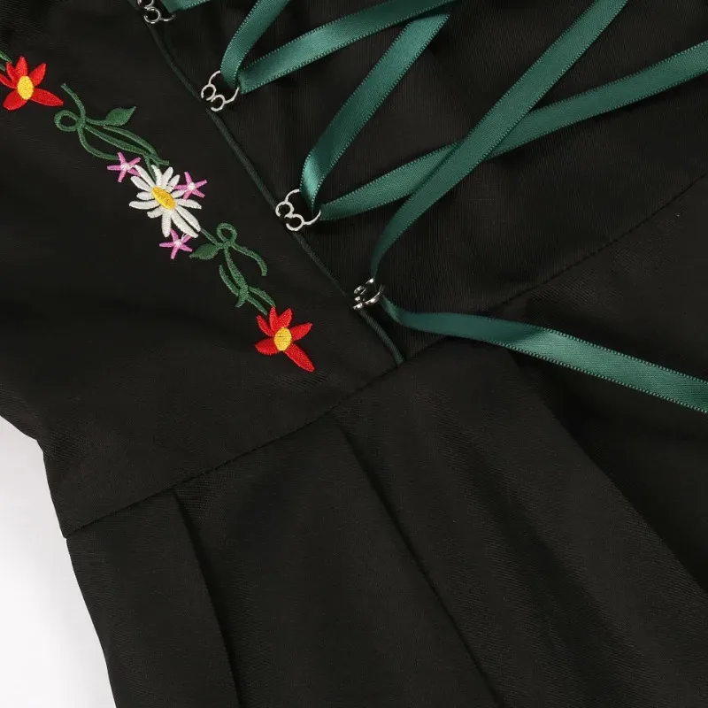 

az15Большой размер Октоберфест с вышивкой пивная юбка косплей сценический костюм нижнее белье + платье + комплекты фартуков