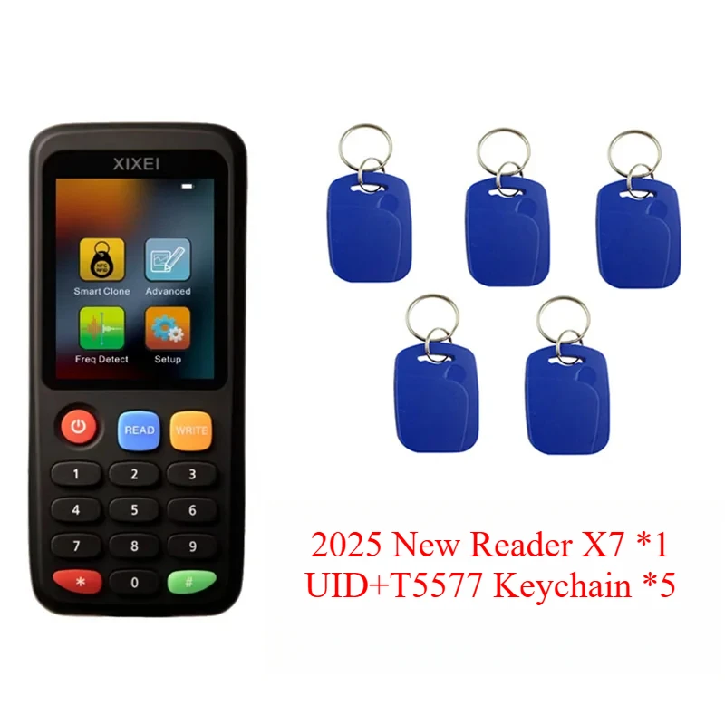 Nieuwe Rfid Smart Card Reader X7 125 khz Badge Copier 13.56 mhz Nfc Decoder Duplicator Ic Id Chip Tag Kloon Ntag213 215 Sleutel Schrijver - afbeelding 1