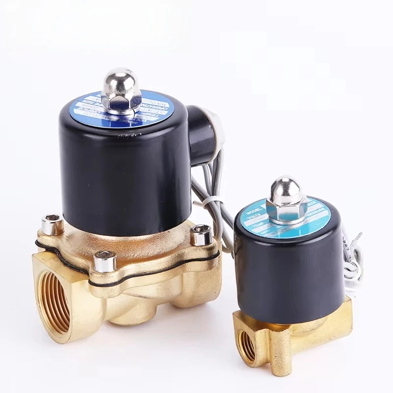 for 2W040-10 2W025-08 2W025-06 2W160-15 Brass Direct-Acting Electric Solenoid Valve 3/8 1/2 Inch 12V DC 220V 110V OEM