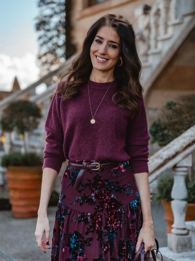Hh feminino inverno novo sólido tamanho grande mohair misturado pulôver camisola feminina elegante solto quente tripulação pescoço camisola de malha
