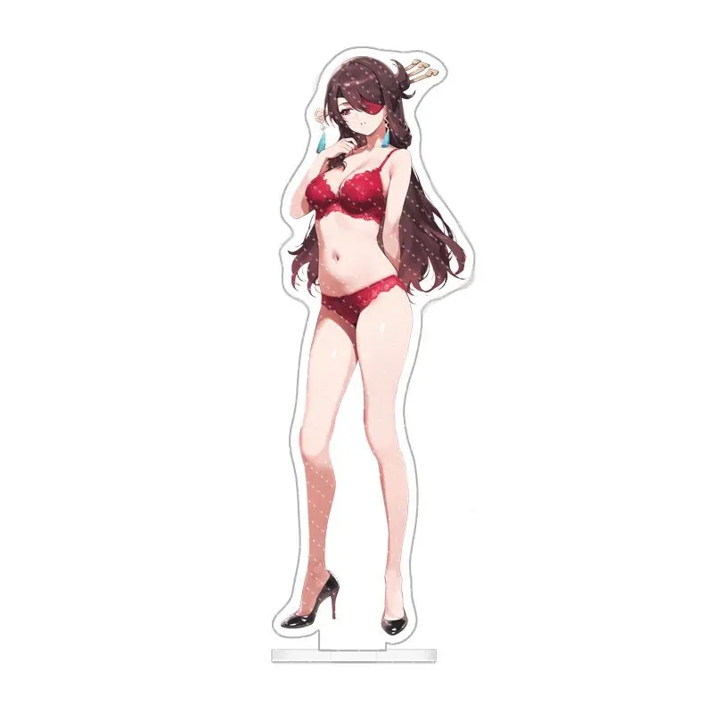 2025 جديد 15 سنتيمتر Genshin تأثير أنيمي Fischl Eula لورانس ييلان تأثيري الشكل الاكريليك حامل نموذج لوحة زخارف مكتب هدية