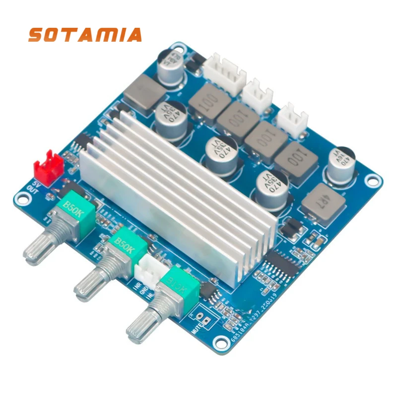 

SOTAMIA 12 В плата усилителя мощности звука 100 Вт * 2 двухканальный усилитель высокой мощности материнская плата мощный динамик Bluetooth