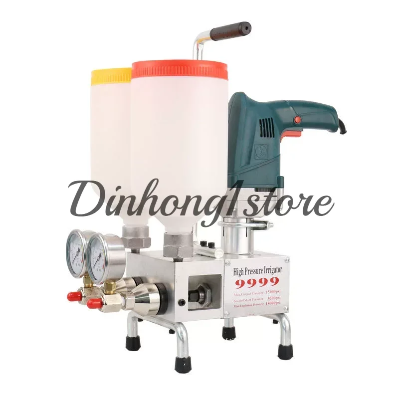 Two-Component Waterproof Wall Repair Polyurethane Grouting Machine 220V/1100W Electric Intelligent Remote Control Grouting Pump