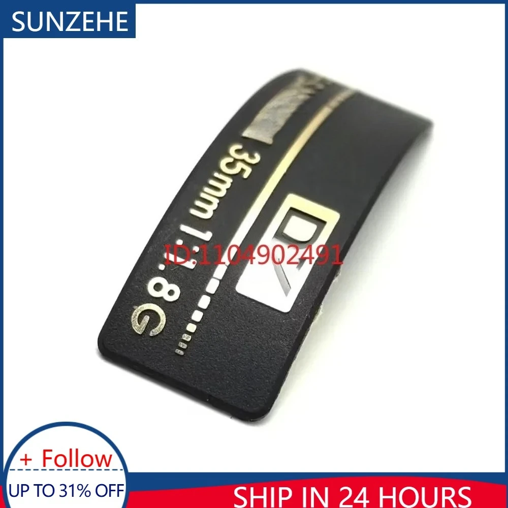 

Новинка для NIKKOR 35 мм 1:1,8G, табличка с именем, объектив с логотипом, бирка для камеры Nikon AF-S DX 35 мм f/1,8G, запасная часть