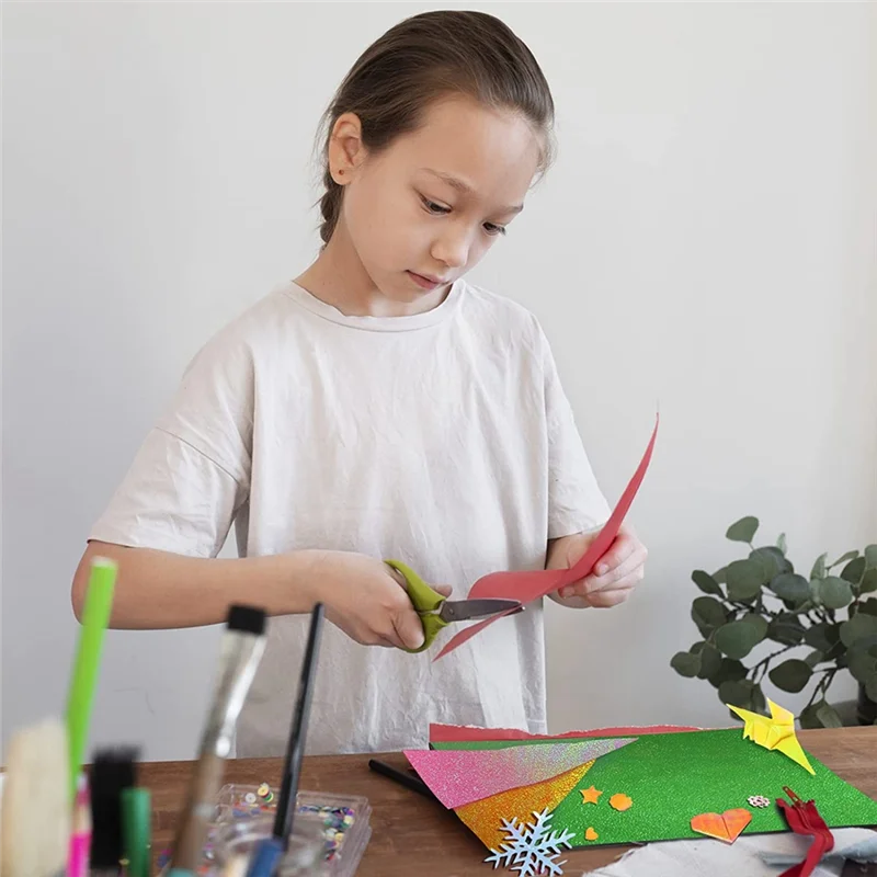 ورق لامع AA80 للحرف اليدوية - 150 ورقة ورق ملون مربع قابل للطي للمهارات التي تصنعها بنفسك