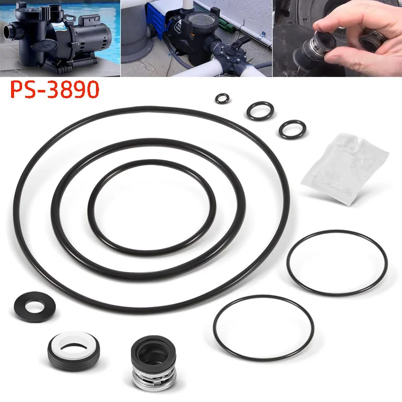 O-Ring Rebuild Repair Kit, for Jandy,Zodiac,FloPro&VS FloPro,FHPF, FHPM Pool Pump Seal Gasket,Valve Kit, PS-3890 Shaft Seal