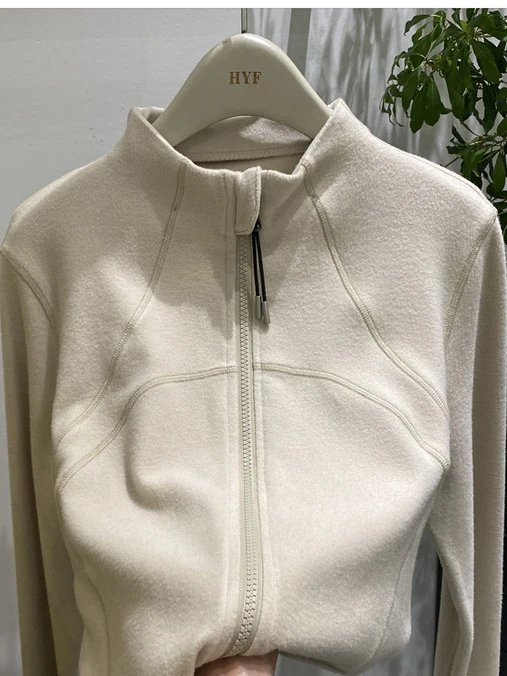 Comfortable Lazy Design Double Zipper Long Sve Women's Fce Autumn Winter Sle Cardigan Trendy Base irt Korean Sle