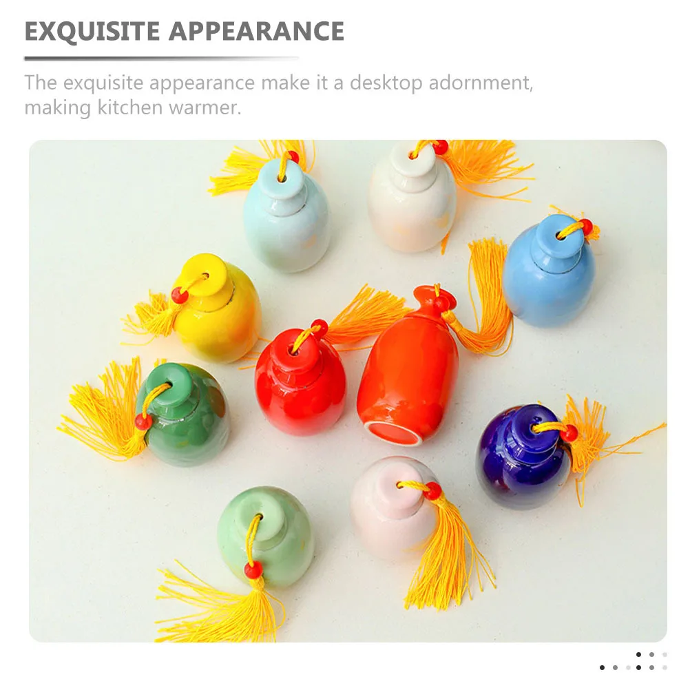 

2Pcs Ceramic Tea Canister Portable Airtight Storage Jar Sealed Mini Tea Powder Holder Medicine Coffee Beans Container