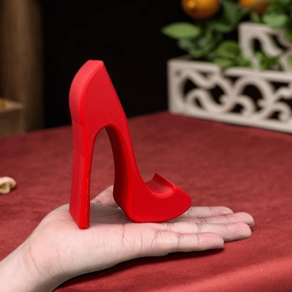 3D Printed High-Heel Phone Stand Creative Anti-slip Desktop Mobile Phone Holder Multi-functional Kawaii