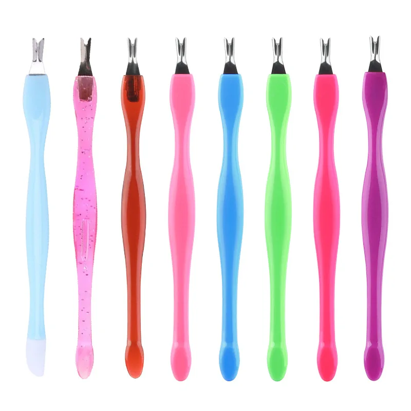1 Pieza Herramienta de Acero Inoxidable para el Cuidado de Uñas: Removedor de Cutículas y Piel Muerta, Empujador, Cortador y Pinza para Pedicura y Nail Art