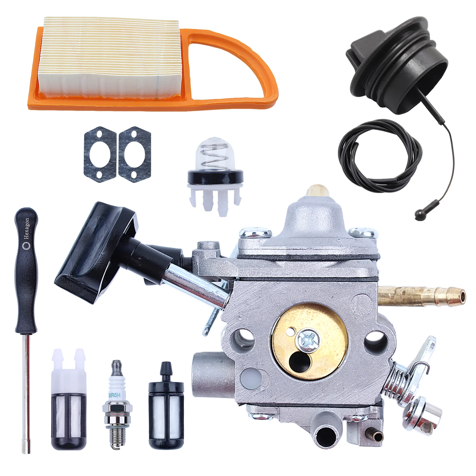 Kit de carburador para soplador de hojas Stihl BR500 BR550 BR600 BR700 BR 500 550 600 700
