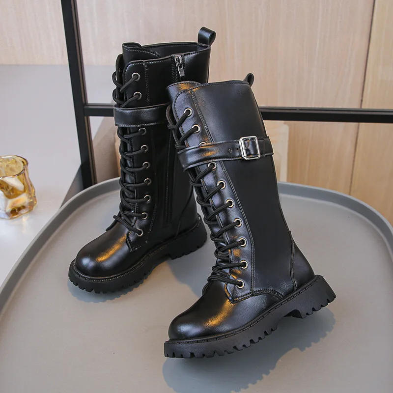 

Модные зимние детские ботинки, новинка 2023 года, бархатные элитные зимние ботинки для девочек, модная обувь для девочек, универсальные осенние ботинки с медленным пухом для девочек