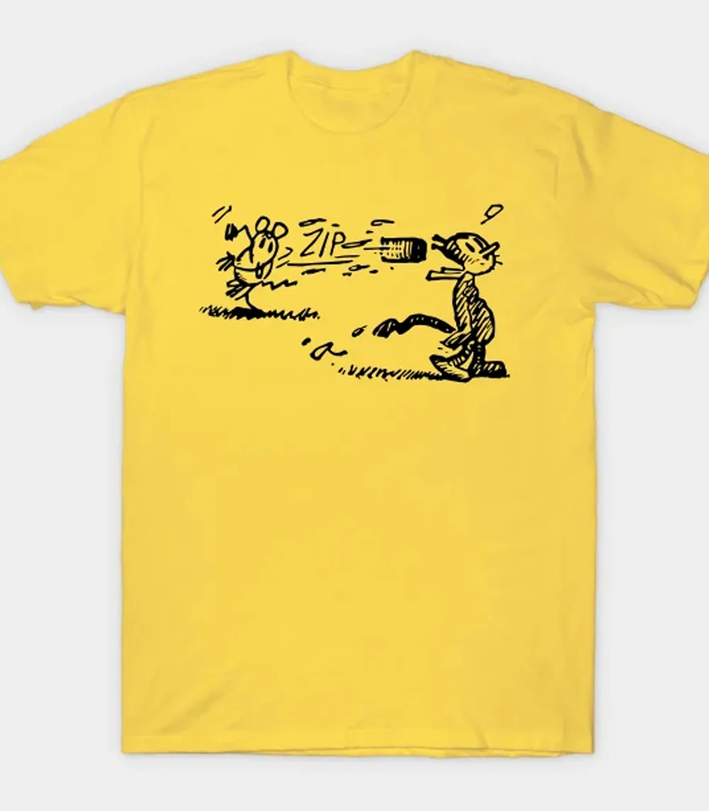 FUNNY Krazy Kat adults T-shirt yellow All sizes S to 45XL Tee 3F264