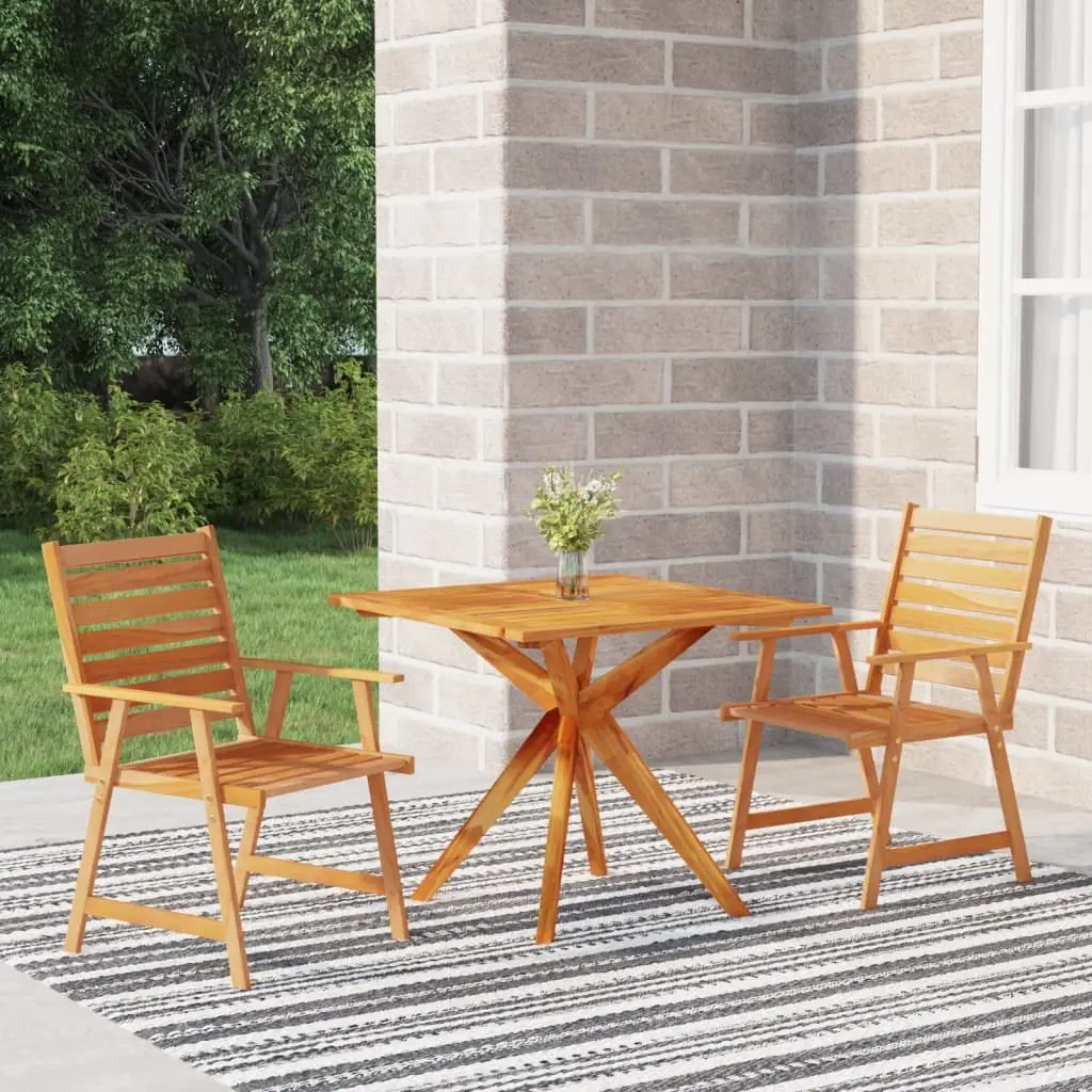 Deep Seating Outdoor Furniture 6 Piece Patio Dining Set & Sectional Solid Wood Acacia Grey, Customized
