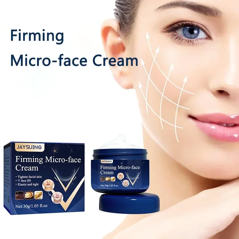 Micro-face Firming Cream Tightens Contours Face V Line Shape Masticatory Muscles Jowls Fat Burning Anti-Aging Essence Skin Care