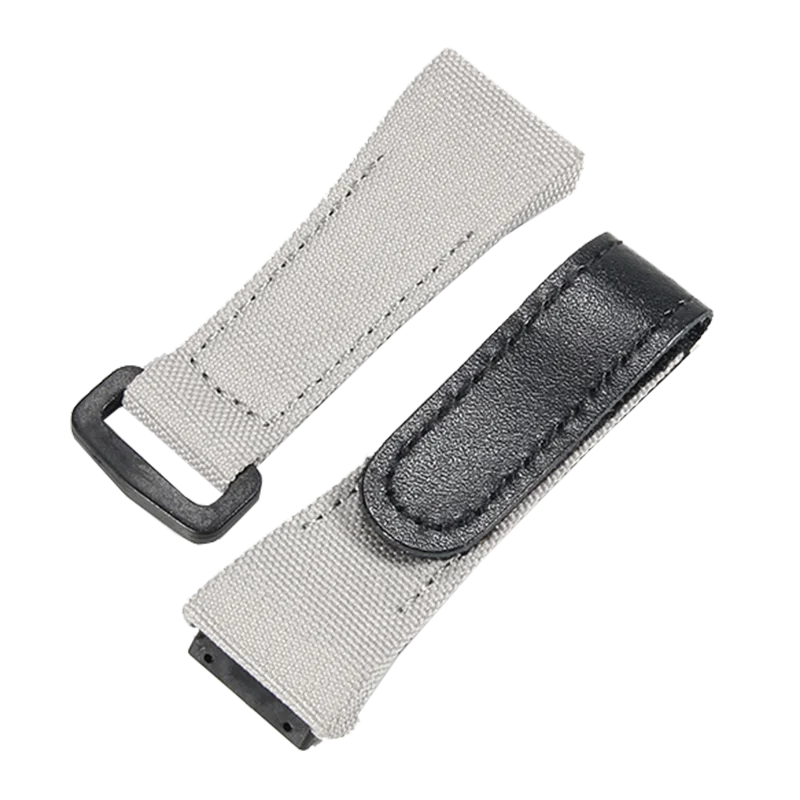 Nylon Canvas Watch Band for Richard Mille Rm 50 53 Series Geya Velcro Convenient Watch Strap Accessories 25mm Wristband