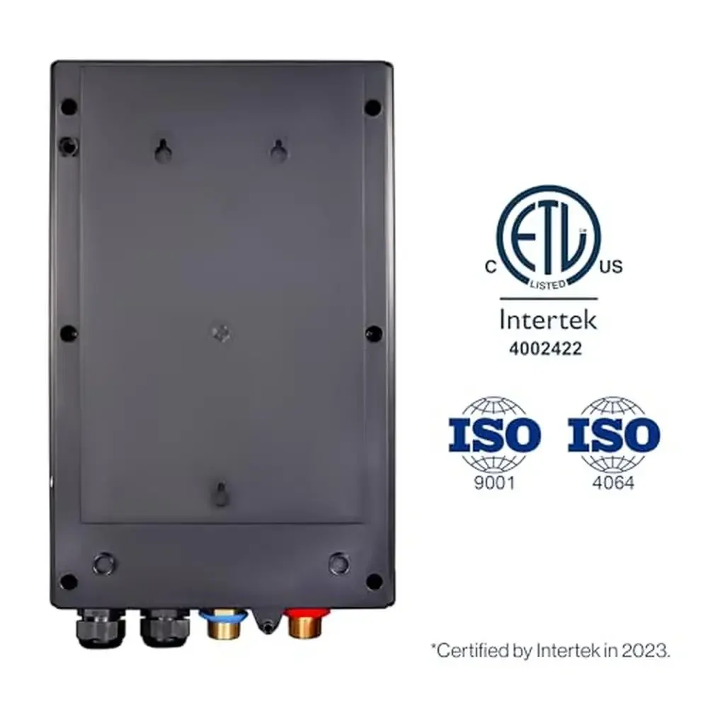 سخان مياه كهربي بدون خزان 18KW 240V ماء ساخن فوري عند الطلب، تصميم موفر للمساحة، سهل التركيب، أمان متقدم #2