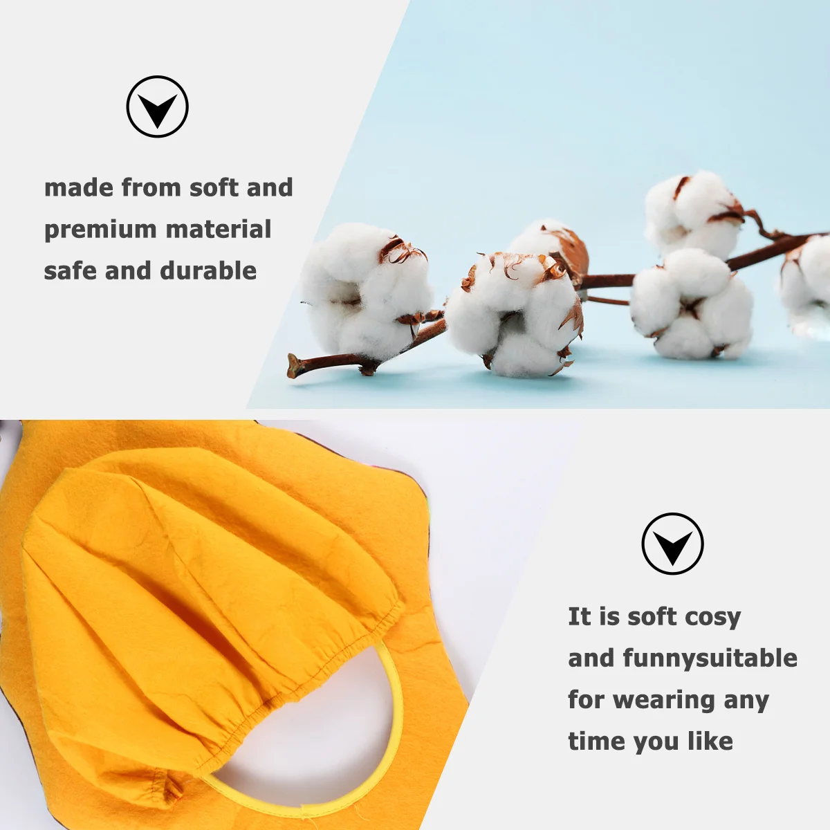 

1pc Ice Cream Cosplay Headgear Costume Funny Headwear Decorative Reusable Comfortable Adorable Party Christmas Parade Photoshoot