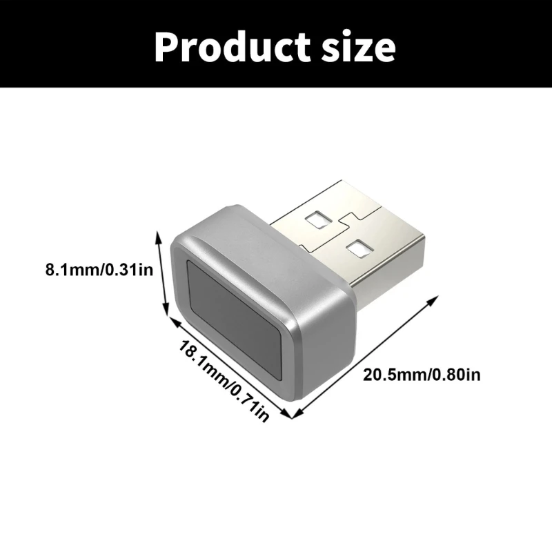Fingerprint Reader Sensors For Quick And Safe Login Compatible Window 10/11