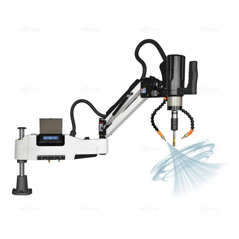 M3-M16 Servo Automatic Flexible Arm Blow And Oil Tapping Machines Electric Nut Threading Machine With CE
