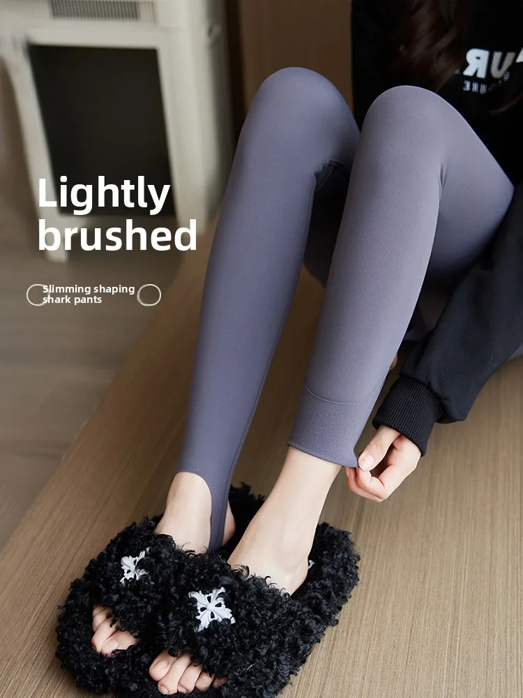 

Брюки для йоги с высокой талией, женская верхняя одежда, новые зимние легкие утягивающие брюки Fce Fitn