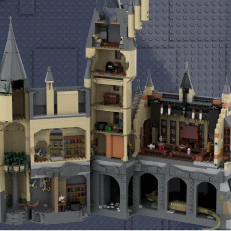 5052pcs MOC Harry Hogwarts Castle V1 Model Building Blocks Architecture Christmas Gift Toys Brick Assemble Art Creative DIY 3D