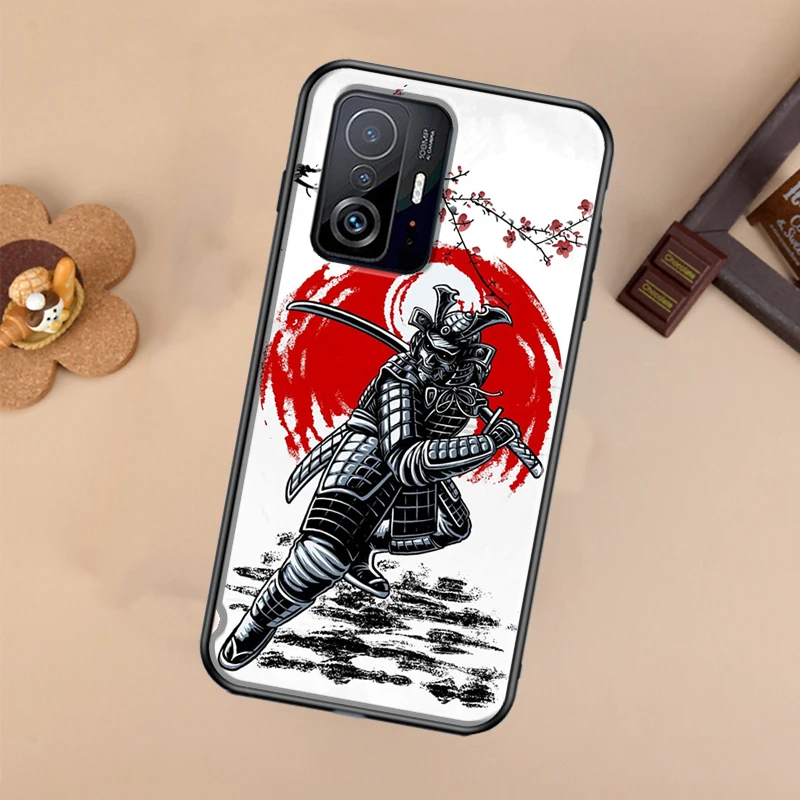 Japanese Samurai Warrior For POCO X5 X4 X3 F5 Pro M4 M5s F3 F4 GT C40 Phone Case For Xiaomi 12T 11T 13 Pro 12 Lite