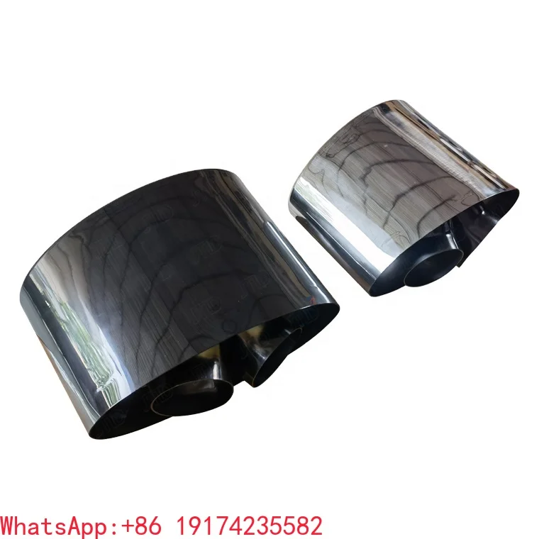 

Stainless Steel Big Oval End Exhaust.Tips Kits for Audi RS6 RS7 Double Inner Exhaust.Pipe C8 A6 A7 Mu-ffler Tip