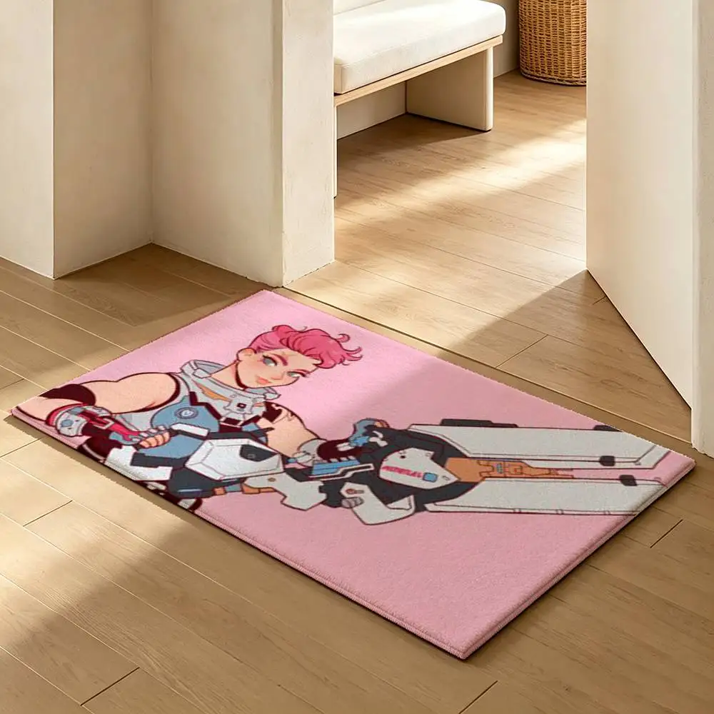 Pop G-Game O-Overwatch-S  Soft Absorbent Decorative Floor Mat for Bathroom Entryway Living Room