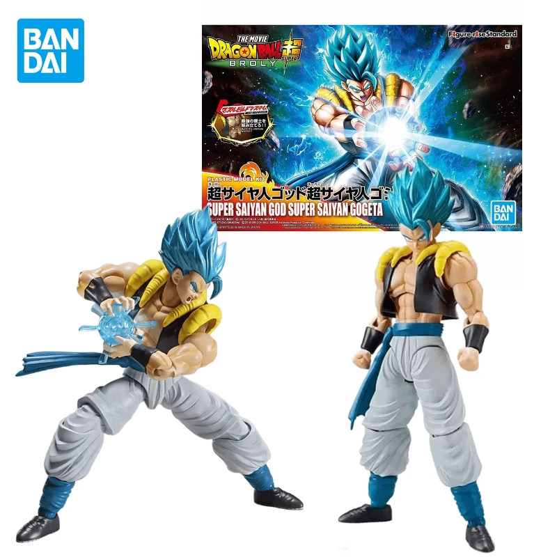 En Stock Original Bandai figura-rise estándar Dragon Ball Super Saiyan God Gogeta montaje Anime figura de acción modelo juguetes regalos