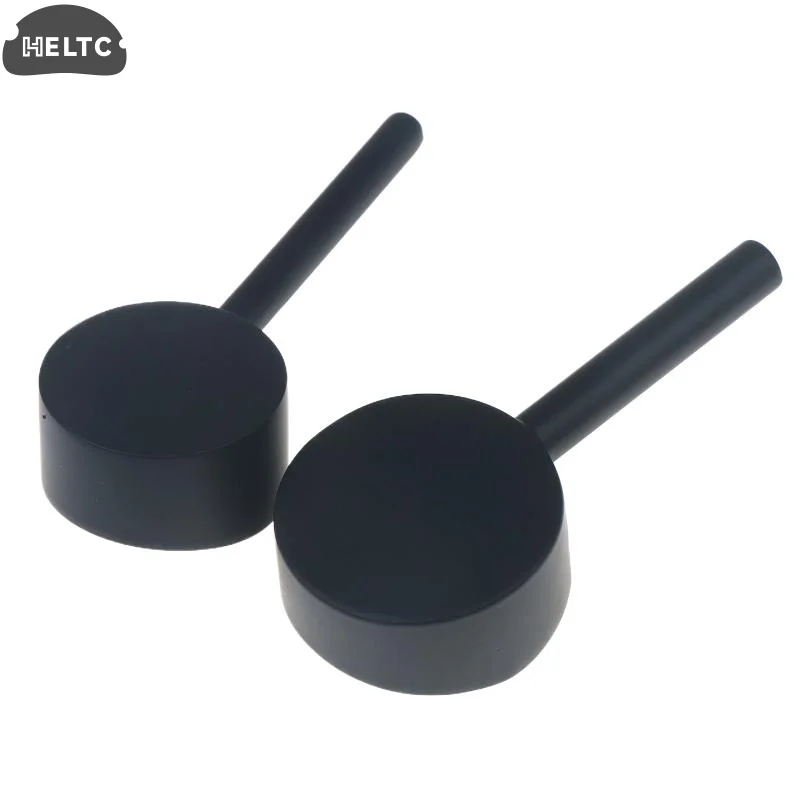 1Set Black Alloy Bathroom Replacement Faucet Handle Plated Taps Accessories For Size 35 / 40 Cartridge Spool Faucet Handle