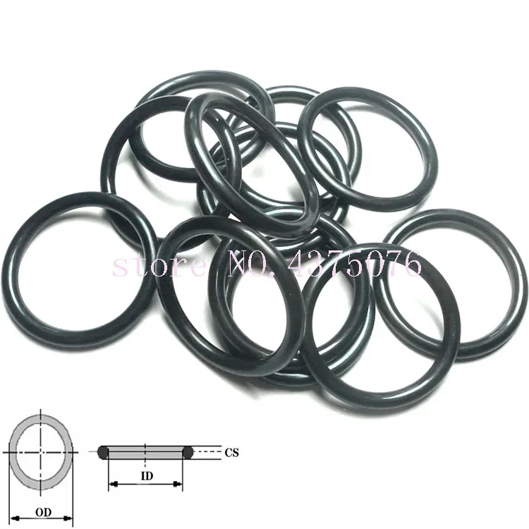 

43.7 44.7 45.7 47.7 48.7 49.7*3.5 (ID*Thickness) Black NBR Rubber Ring Washer O-Ring Oil Seal Gasket