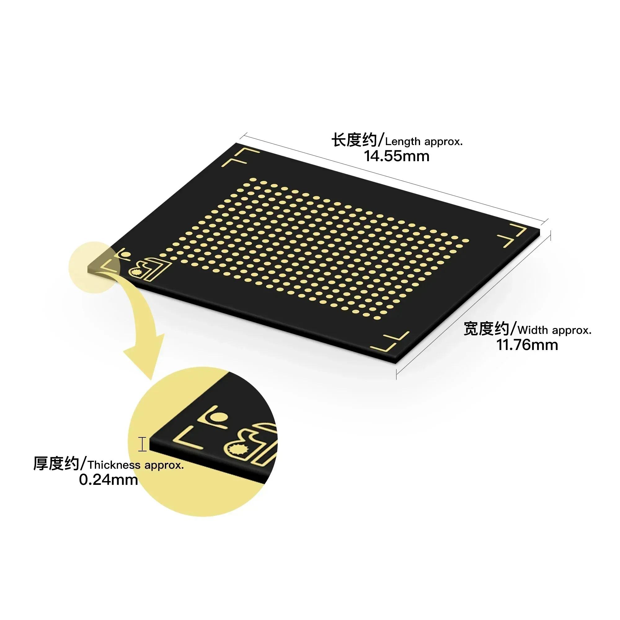 LB TOOL NAND-Konvertierungsplatine 315 Ball auf 110 Ball, unterstützt 64GB 128GB 256GB 512GB für iP iPad NAND-Adapterkabel – Detail 5