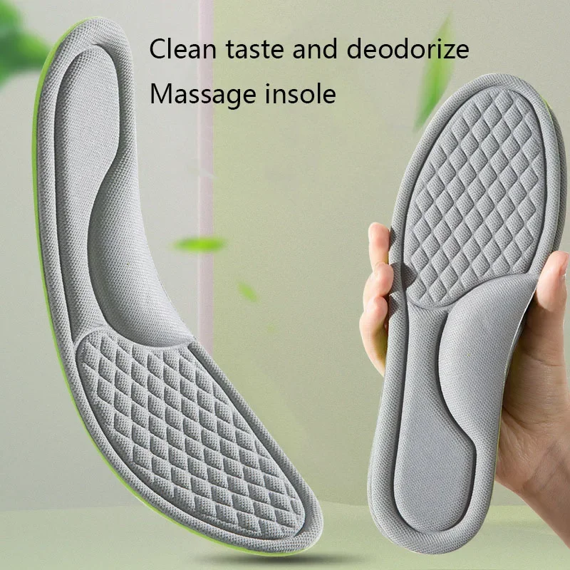 1 pair deodorant insole for men and women absorb sweat breathable deodorant insole for non-slip sports men's sweaty feet