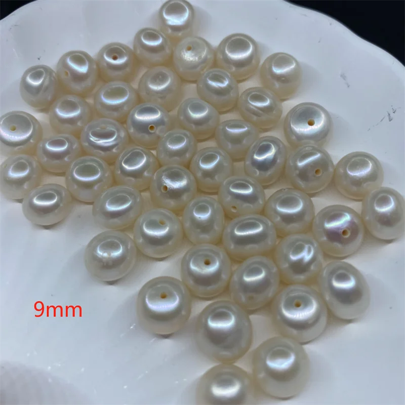 Fashiong Natural Freshwater Pearl 3A Quality 4-10mm Various Color Button Pearl for DIY Trendy Woman Earrings Making
